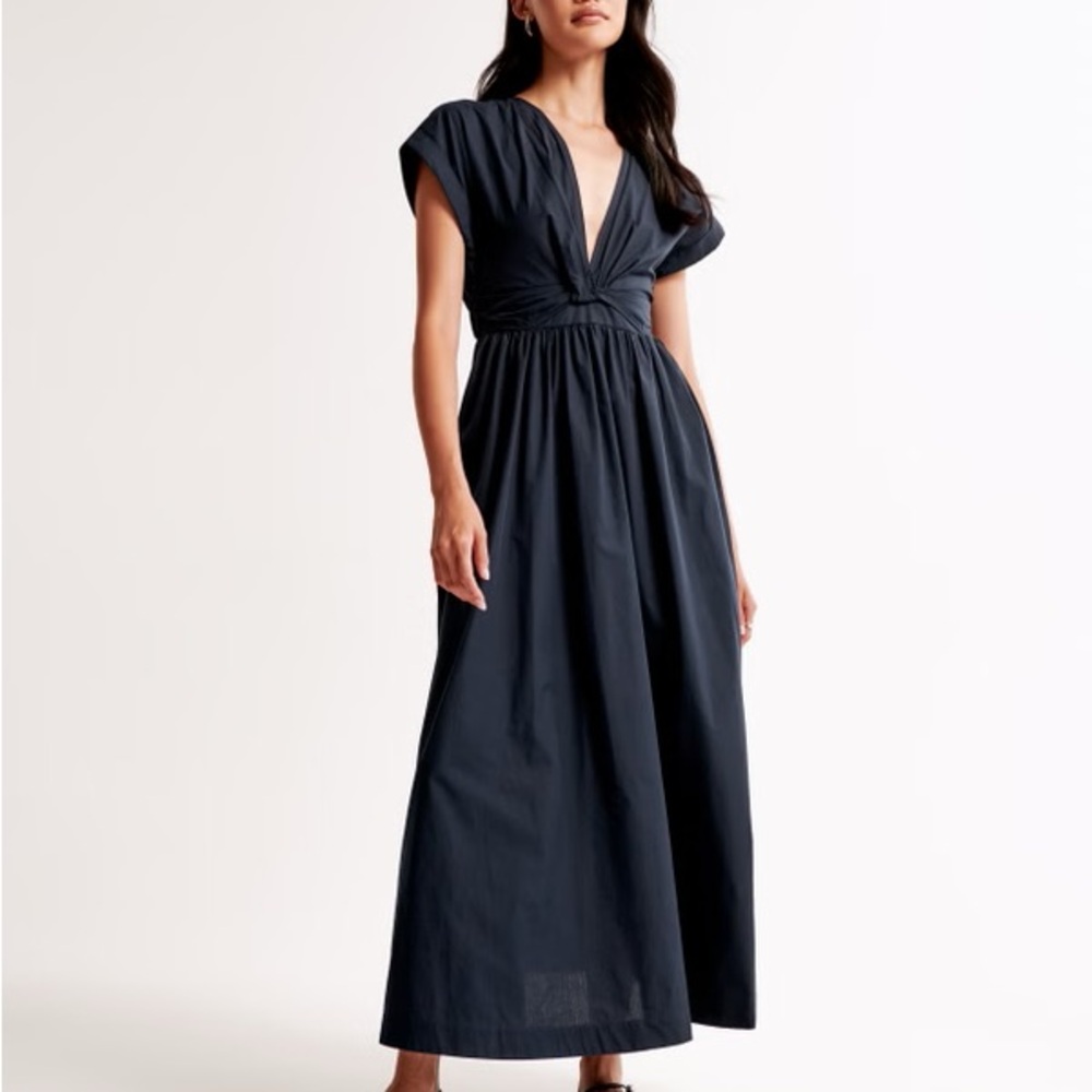Abercrombie and fitch twisted front midi dress